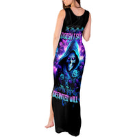 Rose Skull Tank Maxi Dress If My Mouth Doesn't Say It - Wonder Print Shop