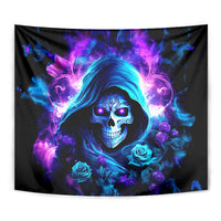 Rose Skull Tapestry If My Mouth Doesn't Say It - Wonder Print Shop