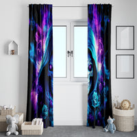 Rose Skull Window Curtain If My Mouth Doesn't Say It - Wonder Print Shop