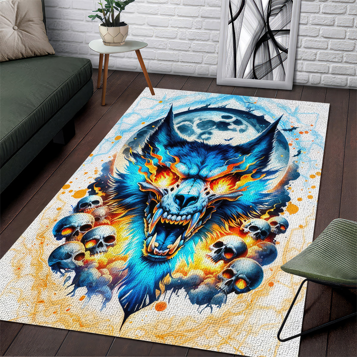 Wolf Skull Area Rug You First Mistake Was Thinking I Was One Of The Sheep - Wonder Print Shop