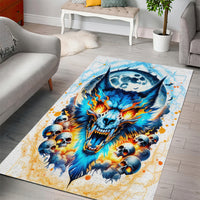 Wolf Skull Area Rug You First Mistake Was Thinking I Was One Of The Sheep - Wonder Print Shop