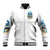 Wolf Skull Baseball Jacket You First Mistake Was Thinking I Was One Of The Sheep - Wonder Print Shop