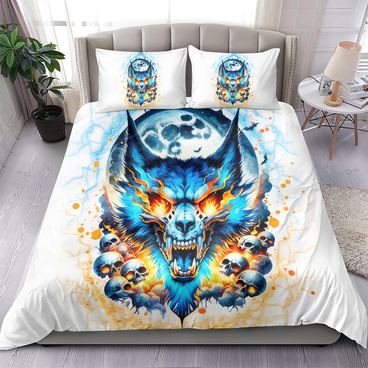 Wolf Skull Bedding Set You First Mistake Was Thinking I Was One Of The Sheep - Wonder Print Shop