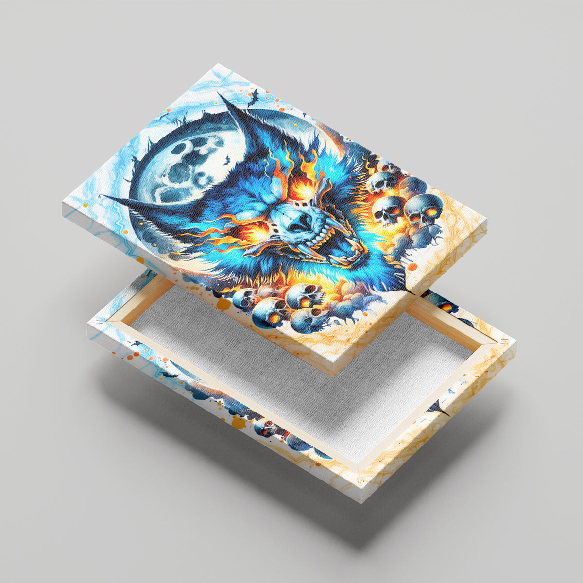 Wolf Skull Canvas Wall Art You First Mistake Was Thinking I Was One Of The Sheep - Wonder Print Shop