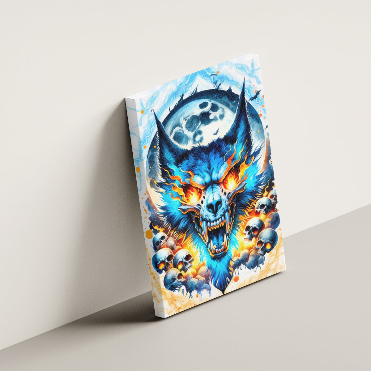 Wolf Skull Canvas Wall Art You First Mistake Was Thinking I Was One Of The Sheep - Wonder Print Shop