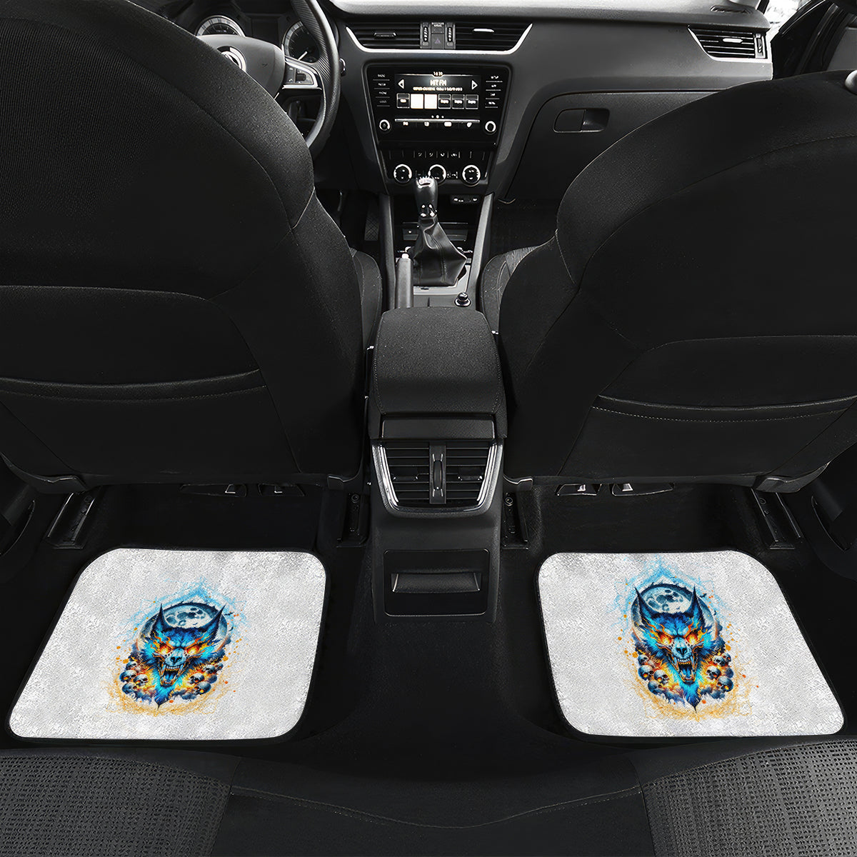 Wolf Skull Car Mats You First Mistake Was Thinking I Was One Of The Sheep - Wonder Print Shop