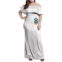 Wolf Skull Family Matching Off Shoulder Maxi Dress and Hawaiian Shirt You First Mistake Was Thinking I Was One Of The Sheep - Wonder Print Shop