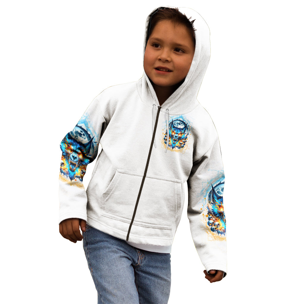 Wolf Skull Kid Hoodie You First Mistake Was Thinking I Was One Of The Sheep - Wonder Print Shop