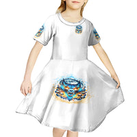 Wolf Skull Kid Short Sleeve Dress You First Mistake Was Thinking I Was One Of The Sheep - Wonder Print Shop