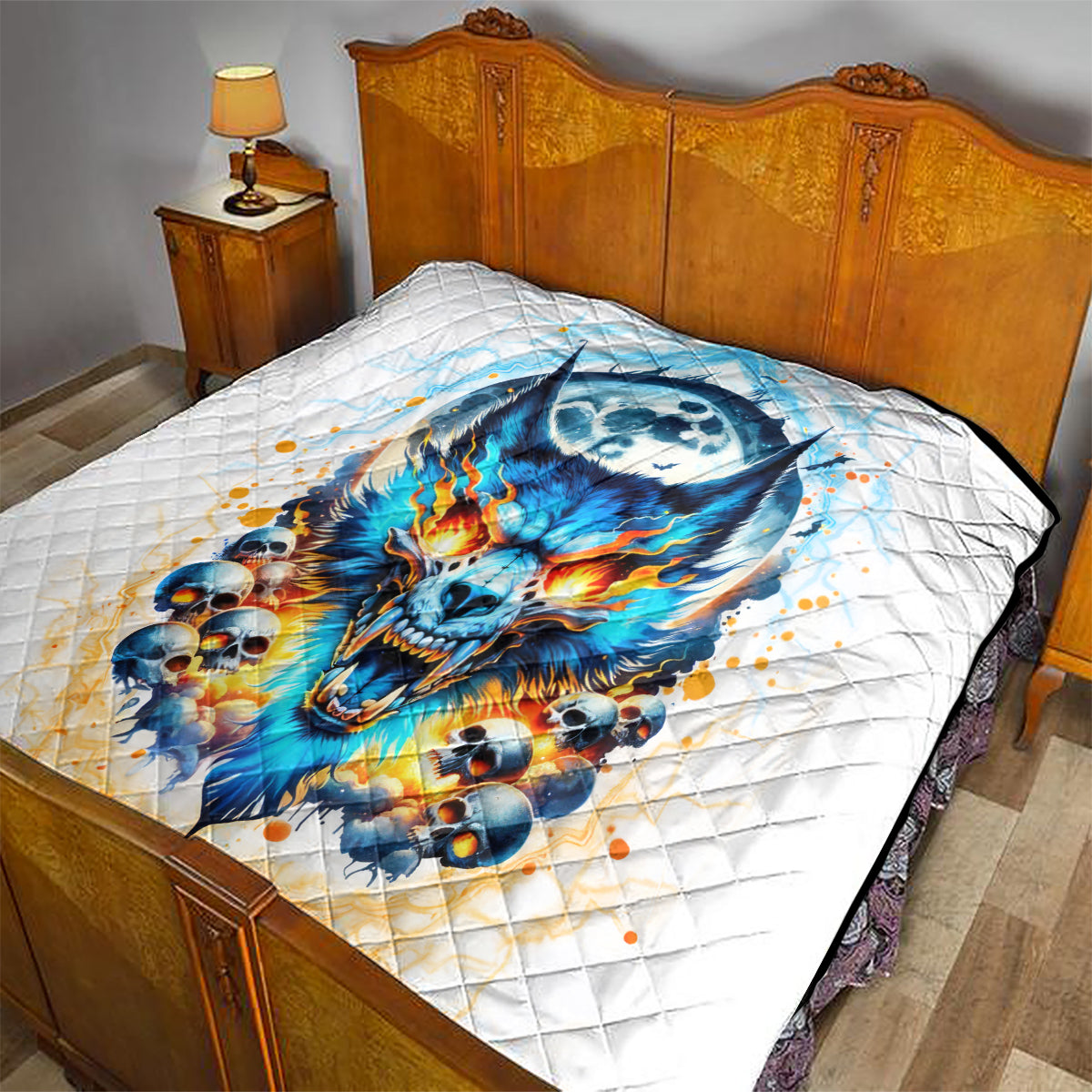 Wolf Skull Quilt You First Mistake Was Thinking I Was One Of The Sheep - Wonder Print Shop