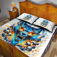 Wolf Skull Quilt Bed Set You First Mistake Was Thinking I Was One Of The Sheep - Wonder Print Shop