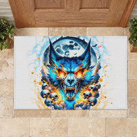 Wolf Skull Rubber Doormat You First Mistake Was Thinking I Was One Of The Sheep - Wonder Print Shop