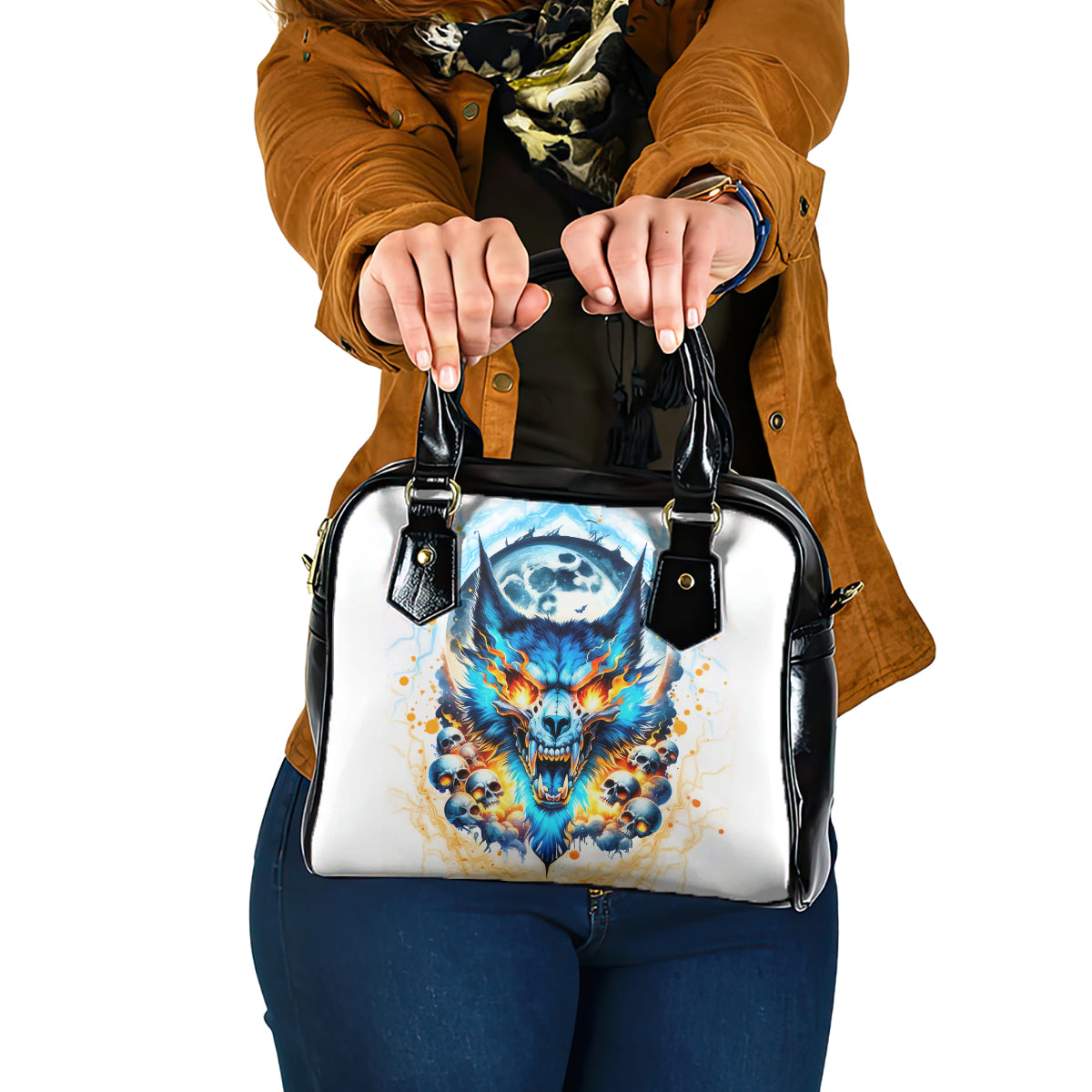 Wolf Skull Shoulder Handbag You First Mistake Was Thinking I Was One Of The Sheep