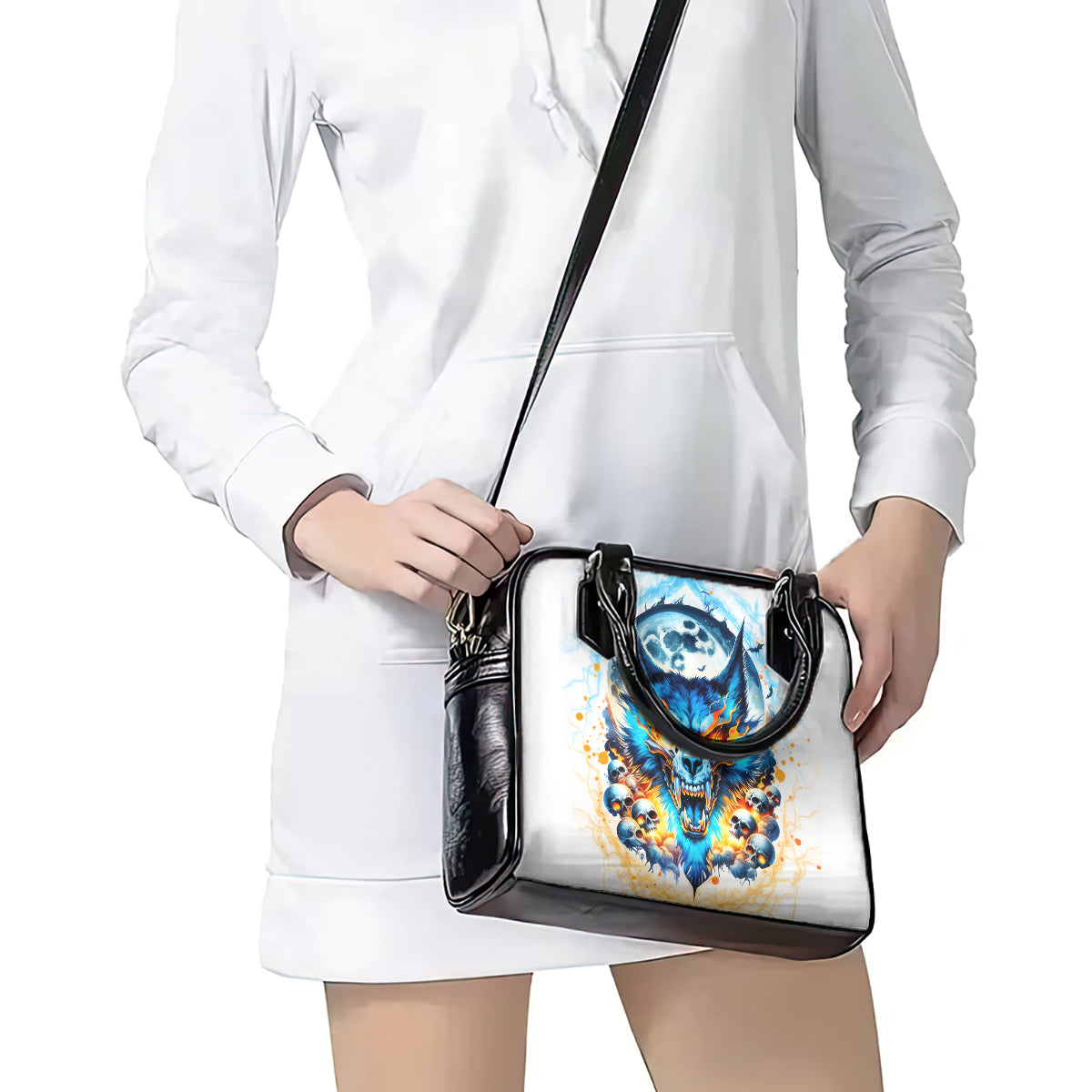 Wolf Skull Shoulder Handbag You First Mistake Was Thinking I Was One Of The Sheep