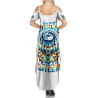 Wolf Skull Summer Maxi Dress You First Mistake Was Thinking I Was One Of The Sheep - Wonder Print Shop