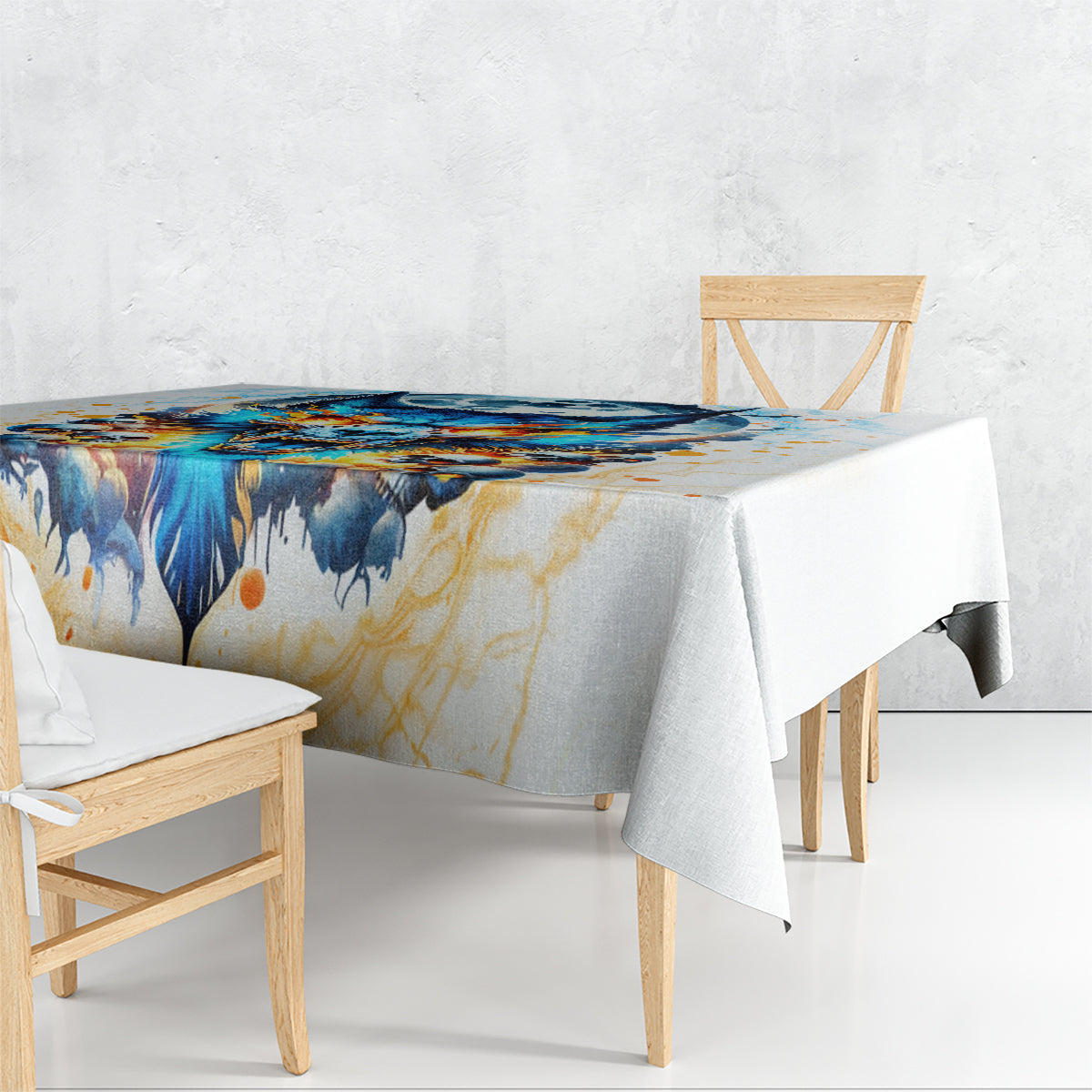 Wolf Skull Tablecloth You First Mistake Was Thinking I Was One Of The Sheep - Wonder Print Shop