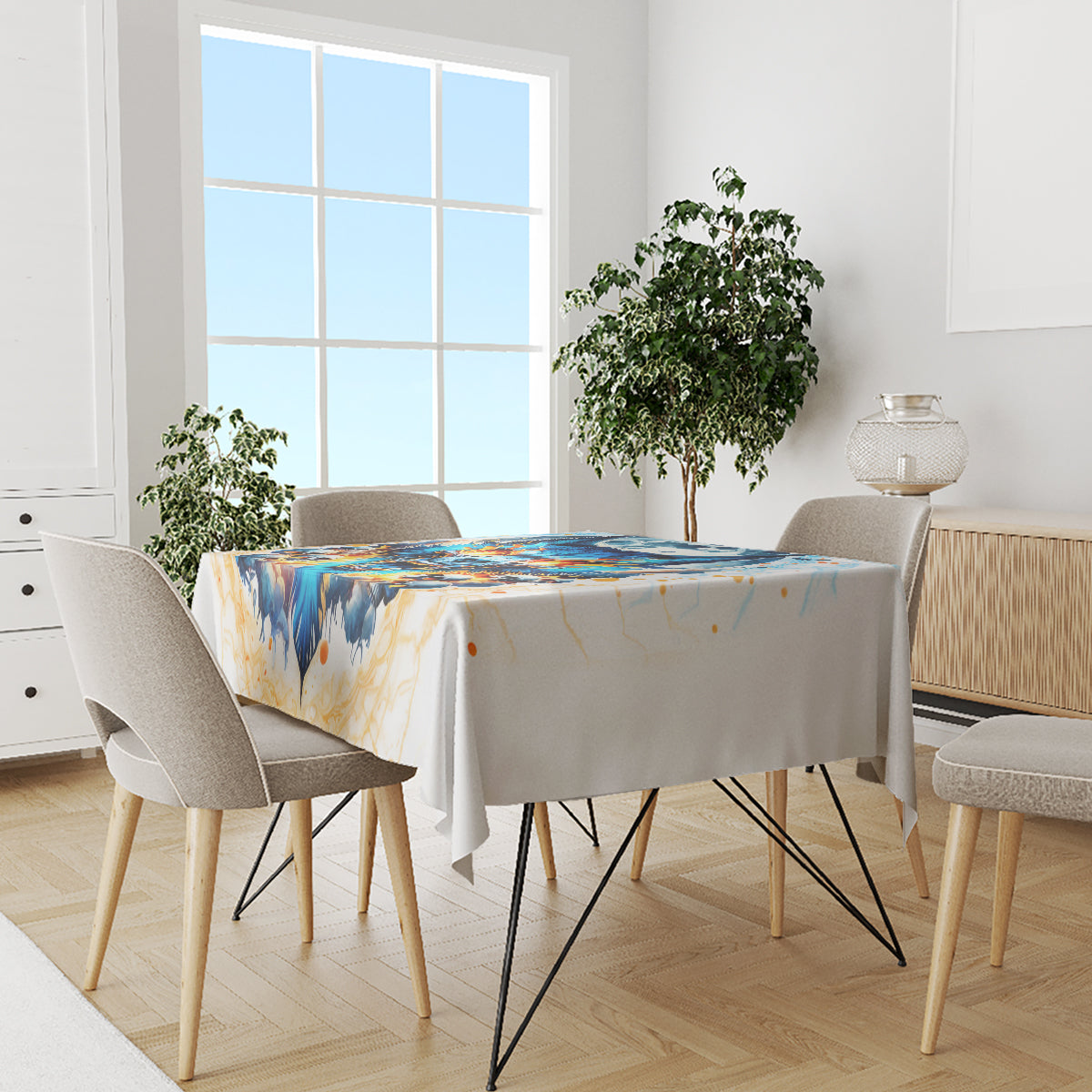 Wolf Skull Tablecloth You First Mistake Was Thinking I Was One Of The Sheep - Wonder Print Shop