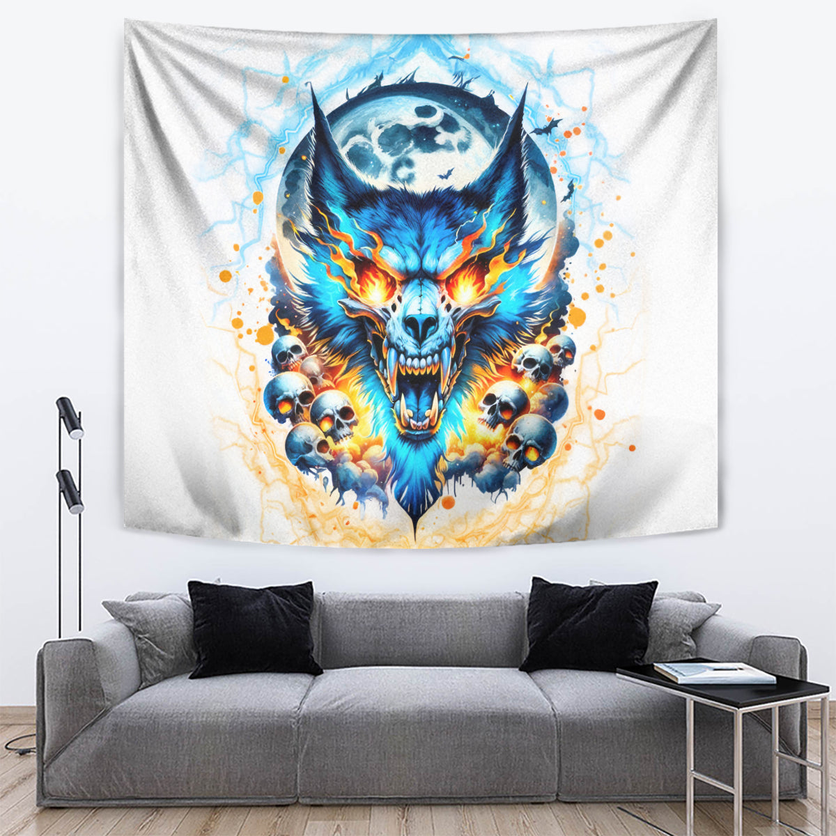 Wolf Skull Tapestry You First Mistake Was Thinking I Was One Of The Sheep - Wonder Print Shop