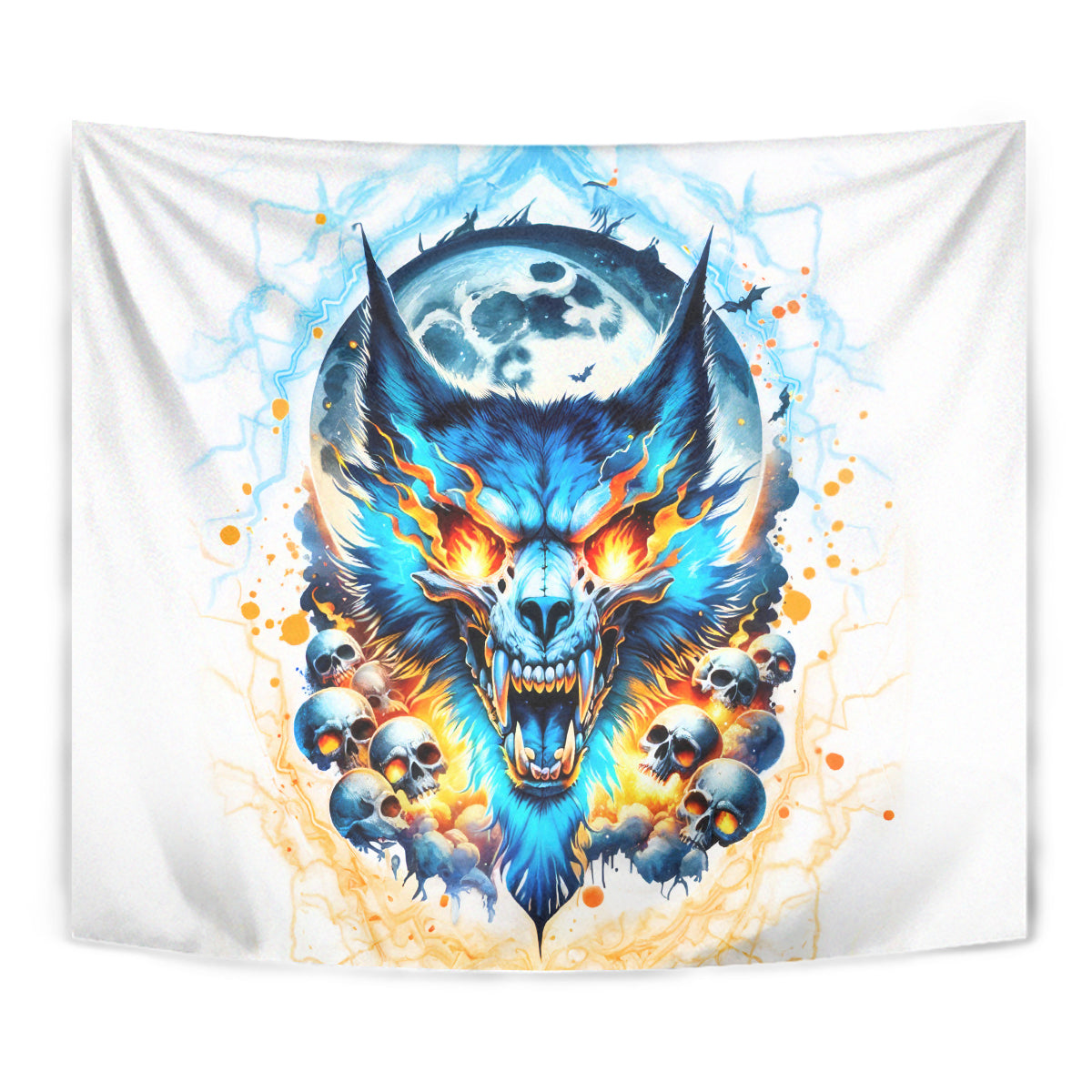 Wolf Skull Tapestry You First Mistake Was Thinking I Was One Of The Sheep - Wonder Print Shop