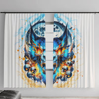 Wolf Skull Window Curtain You First Mistake Was Thinking I Was One Of The Sheep - Wonder Print Shop