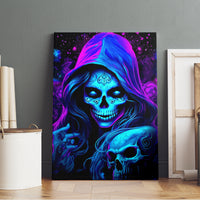 Witch Skull Canvas Wall Art The Good Girl In Me Got Tired Of The Bullshit - Wonder Print Shop
