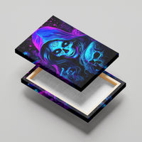 Witch Skull Canvas Wall Art The Good Girl In Me Got Tired Of The Bullshit - Wonder Print Shop