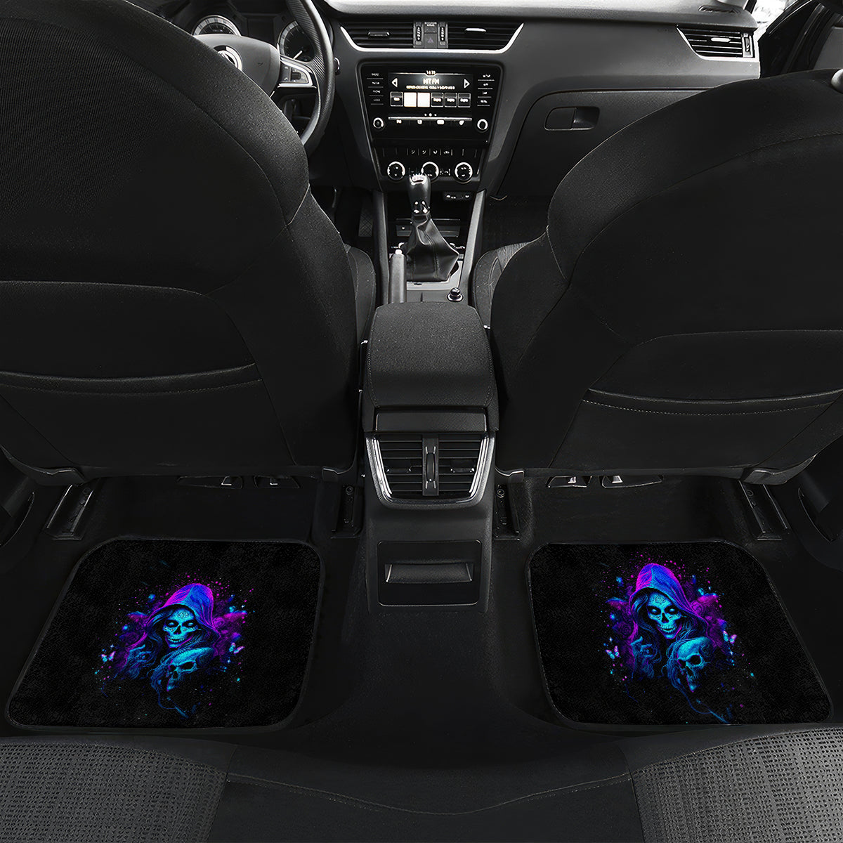 Witch Skull Car Mats The Good Girl In Me Got Tired Of The Bullshit - Wonder Print Shop