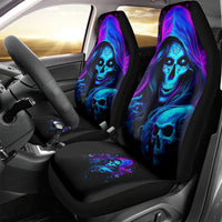 Witch Skull Car Seat Cover The Good Girl In Me Got Tired Of The Bullshit - Wonder Print Shop