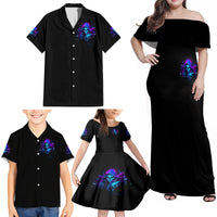 Witch Skull Family Matching Off Shoulder Maxi Dress and Hawaiian Shirt The Good Girl In Me Got Tired Of The Bullshit - Wonder Print Shop