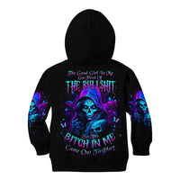Witch Skull Kid Hoodie The Good Girl In Me Got Tired Of The Bullshit - Wonder Print Shop