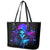 Witch Skull Leather Tote Bag The Good Girl In Me Got Tired Of The Bullshit - Wonder Print Shop