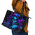 Witch Skull Leather Tote Bag The Good Girl In Me Got Tired Of The Bullshit - Wonder Print Shop