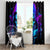Witch Skull Window Curtain The Good Girl In Me Got Tired Of The Bullshit - Wonder Print Shop