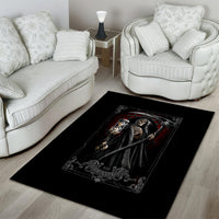 Skull Area Rug Death Reaper Arcana - Wonder Print Shop