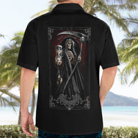Skull Hawaiian Shirt Death Reaper Arcana - Wonder Print Shop