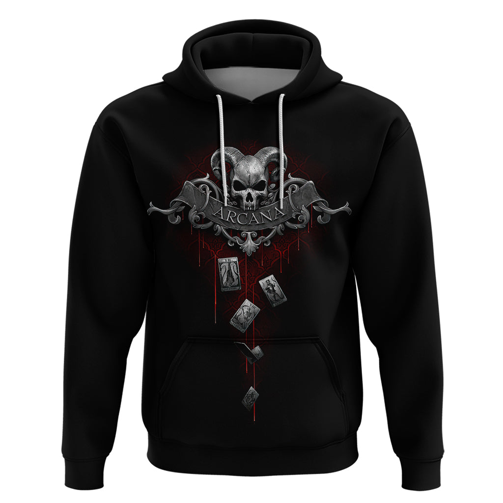 Skull Hoodie Death Reaper Arcana - Wonder Print Shop