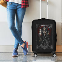 Skull Luggage Cover Death Reaper Arcana - Wonder Print Shop