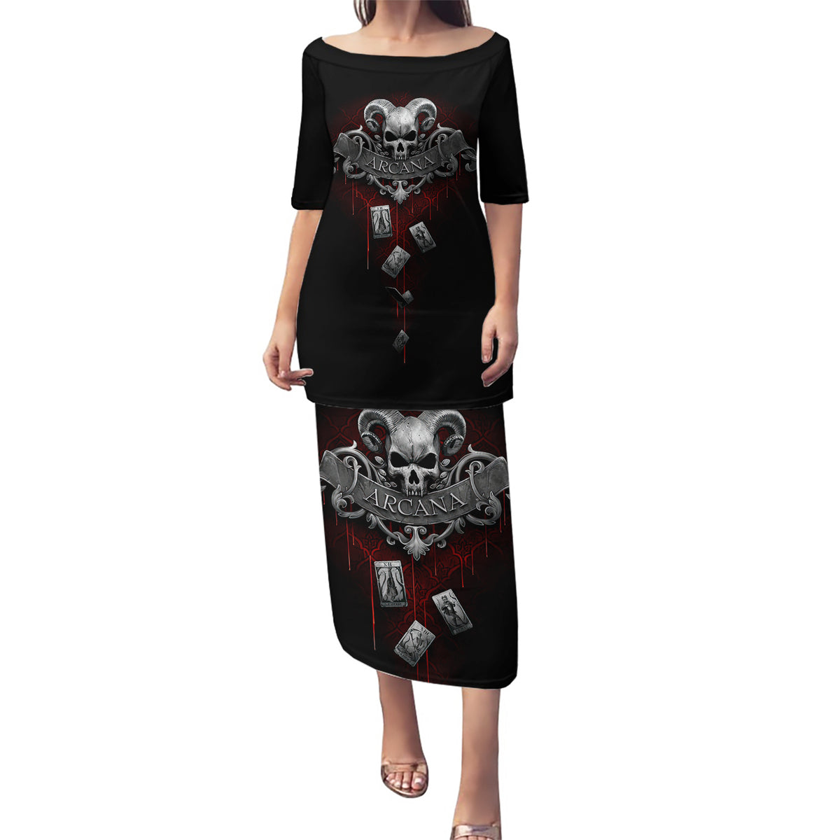 Skull Puletasi Death Reaper Arcana - Wonder Print Shop