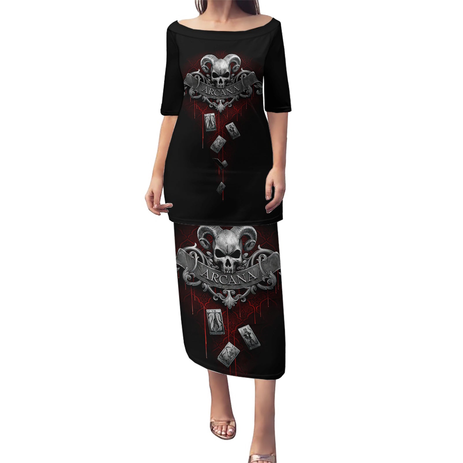 Skull Puletasi Death Reaper Arcana - Wonder Print Shop