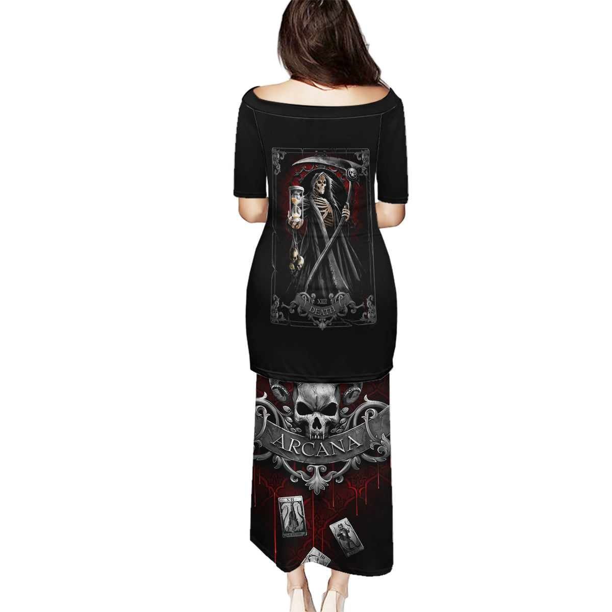 Skull Puletasi Death Reaper Arcana - Wonder Print Shop