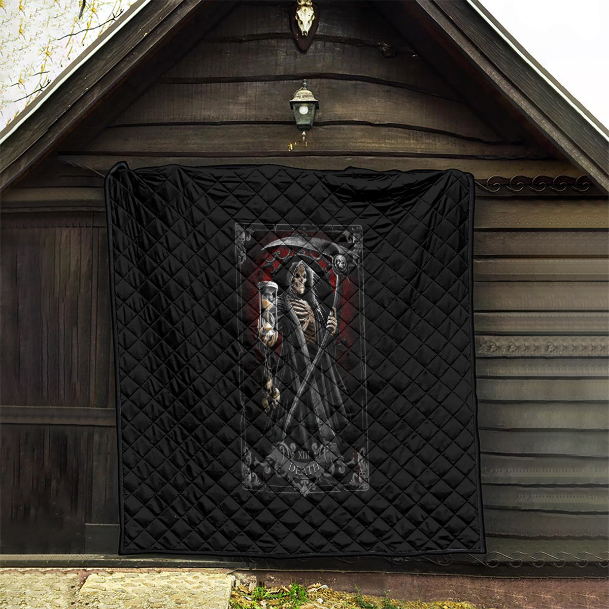 Skull Quilt Death Reaper Arcana - Wonder Print Shop