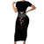 Skull Short Sleeve Bodycon Dress Death Reaper Arcana - Wonder Print Shop