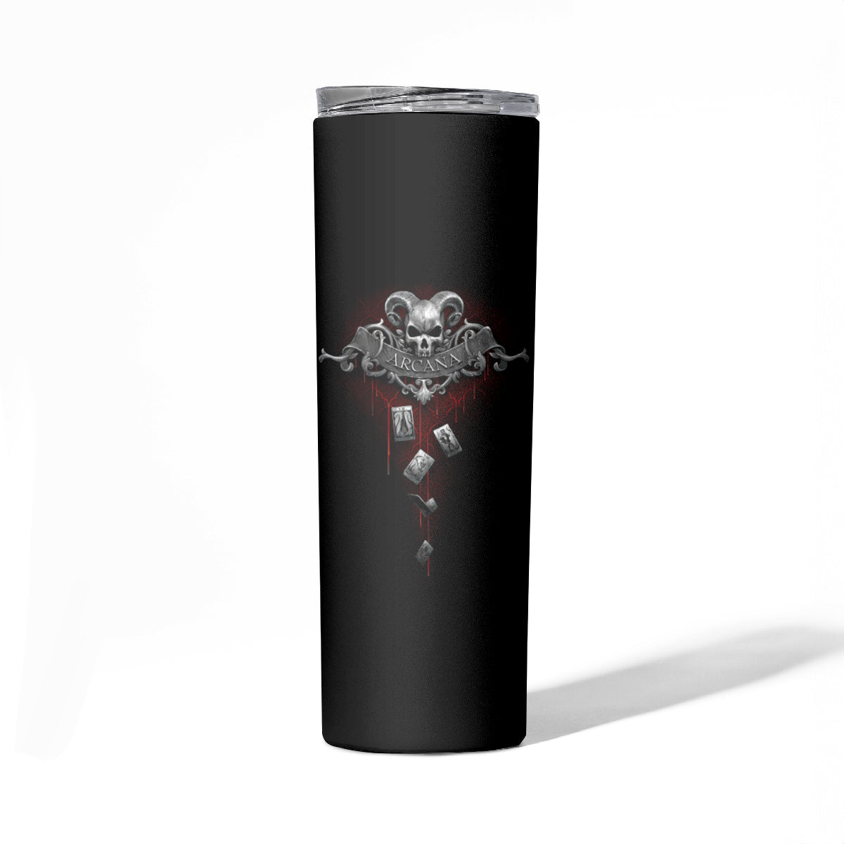 Skull Skinny Tumbler Death Reaper Arcana - Wonder Print Shop