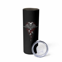 Skull Skinny Tumbler Death Reaper Arcana - Wonder Print Shop