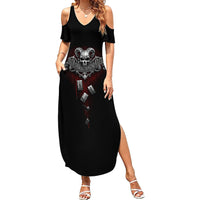 Skull Summer Maxi Dress Death Reaper Arcana - Wonder Print Shop