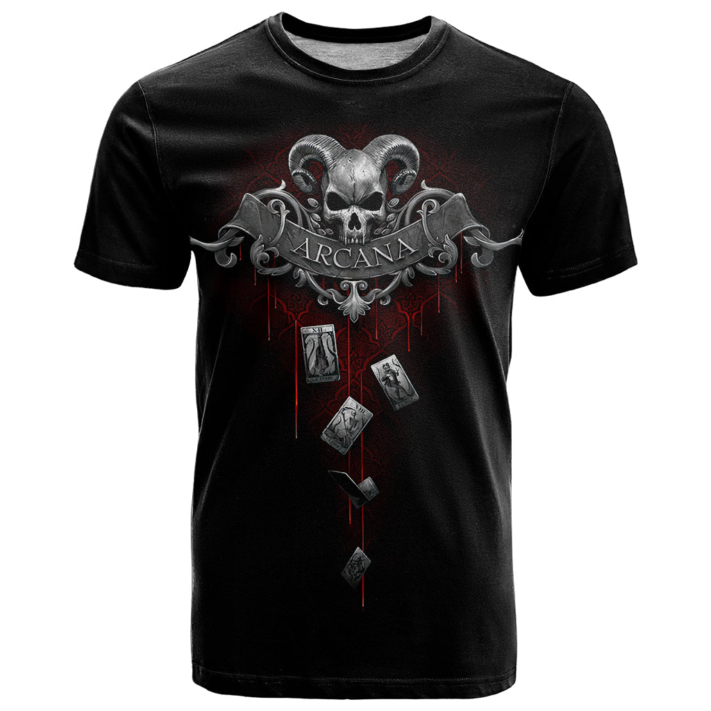 Skull T Shirt Death Reaper Arcana - Wonder Print Shop