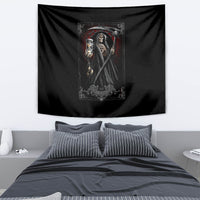 Skull Tapestry Death Reaper Arcana - Wonder Print Shop