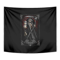 Skull Tapestry Death Reaper Arcana - Wonder Print Shop