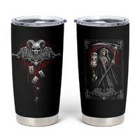 Skull Tumbler Cup Death Reaper Arcana - Wonder Print Shop