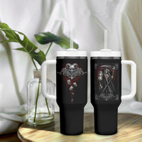 Skull Tumbler With Handle Death Reaper Arcana - Wonder Print Shop
